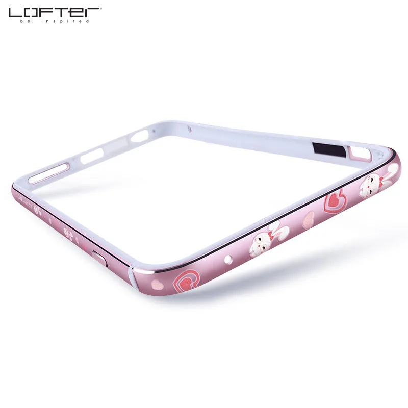 Lofter китайский красный мультяшный алюминиевый бампер для iPhone 6 6s Plus ультратонкий