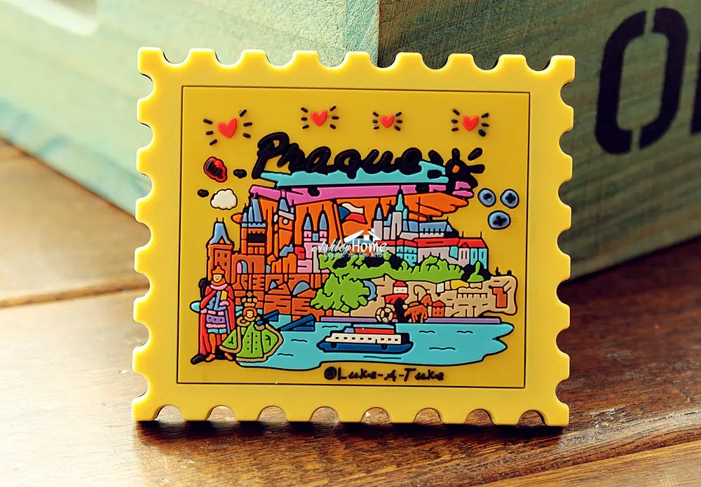 Чешская Прага туристический сувенир резиновая фотография|decorative fridge magnets|fridge