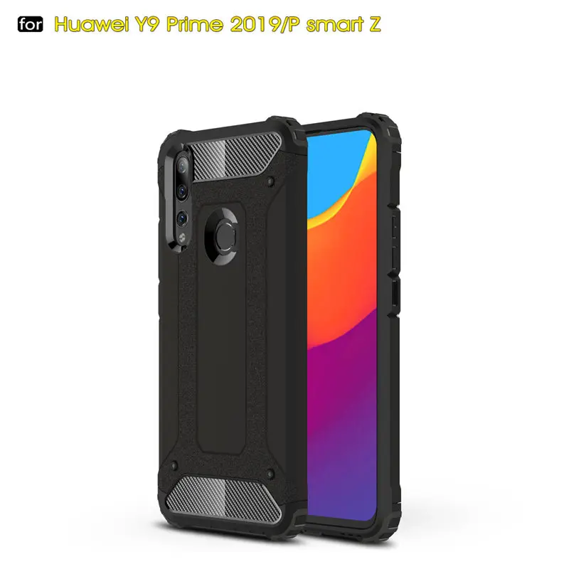 Для Huawei P Smart Z Armor Гибридный Жесткий Силиконовый противоударный чехол для Y9 Prime 2019