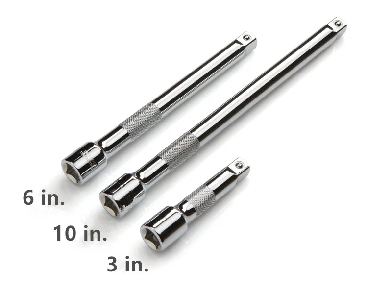 

New 3 Piece 3/8-Inch Drive Extension Bar Set