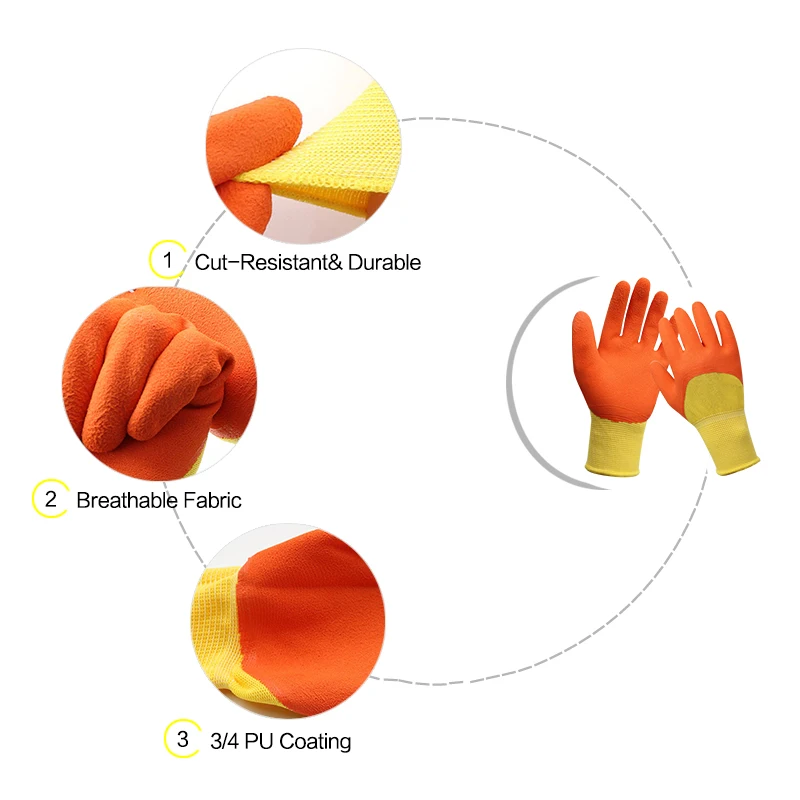 1 пара полуподвесных защитных перчаток для защиты пальцев износостойкая прочная