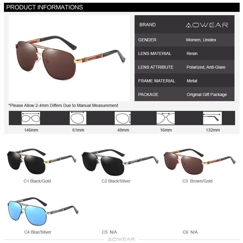 AOWEAR, мужские солнцезащитные очки, поляризационные, Роскошные, брендовые, овальные очки для мужчин, очки, зеркальные, Ретро стиль, солнцезащитные очки, Gafas De Sol Hombres