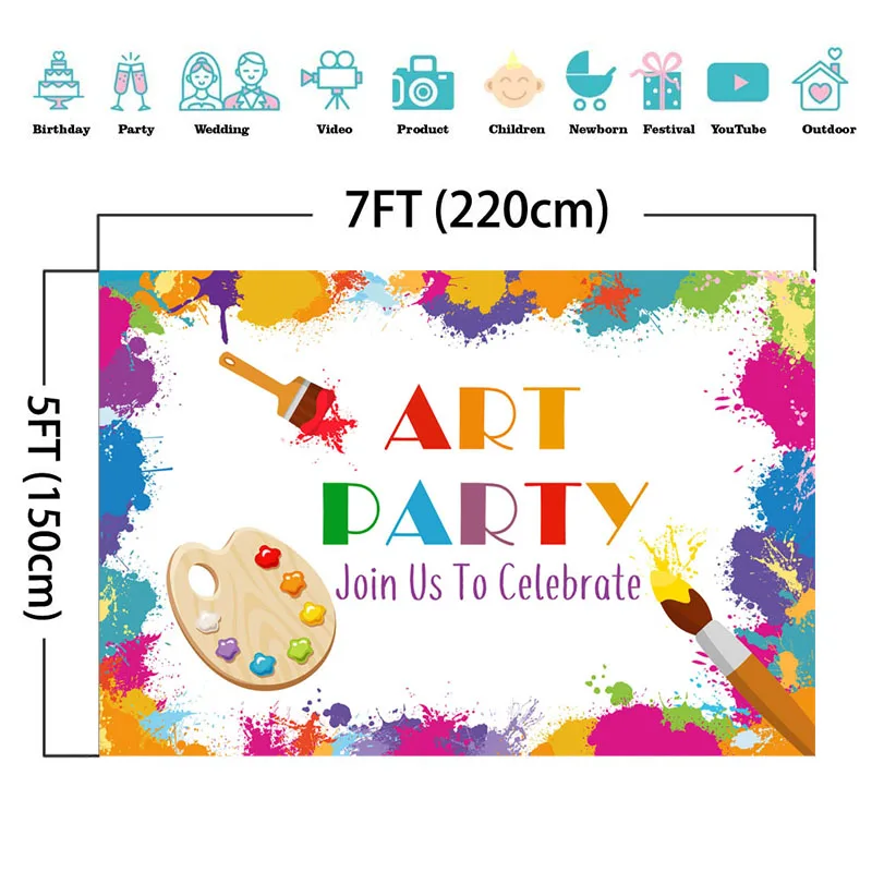 NeoBack цветная краска брызгающая художественная тематическая вечеринка на день