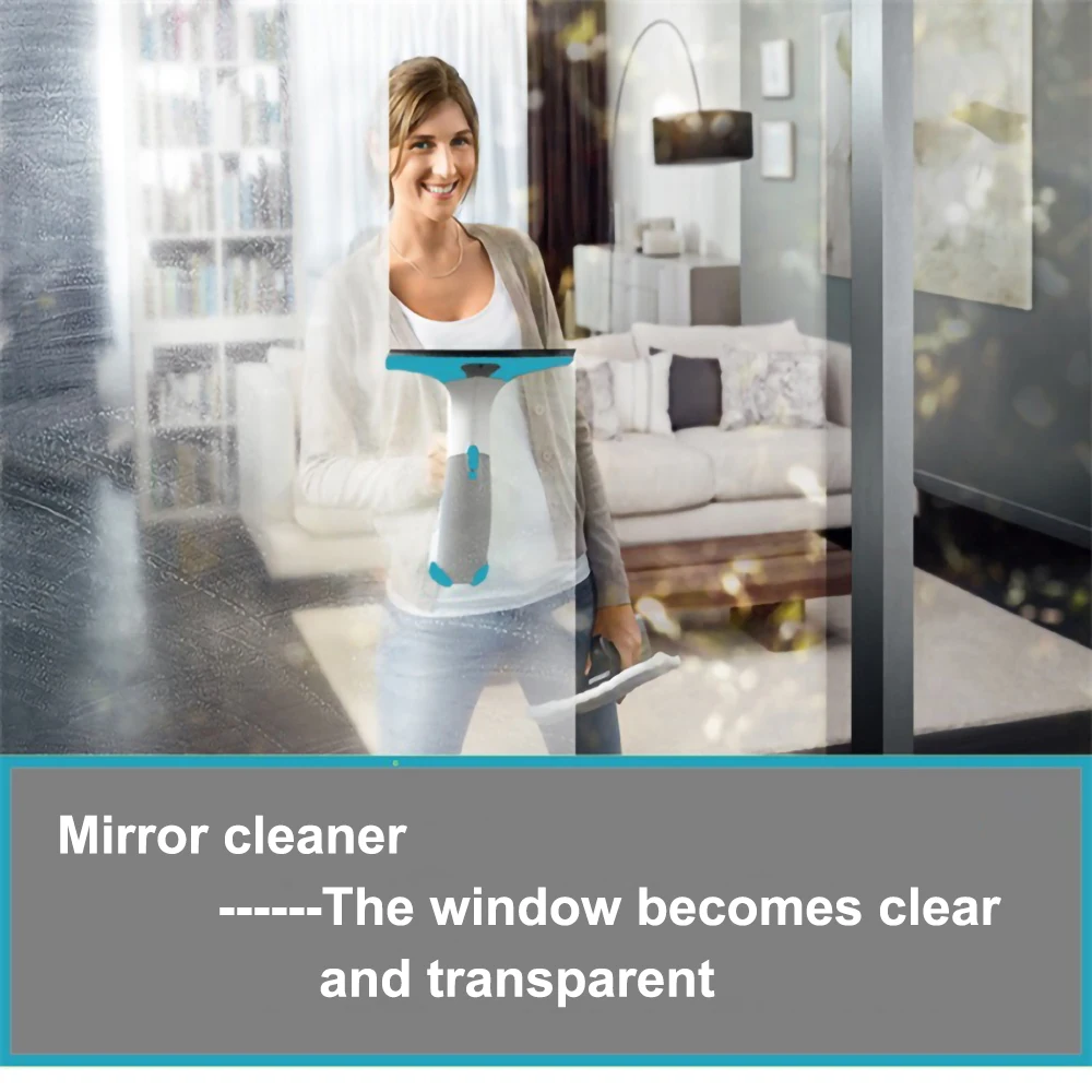 Беспроводной пылесос для окон и стекол с распылителем емкость воды 2 в 1