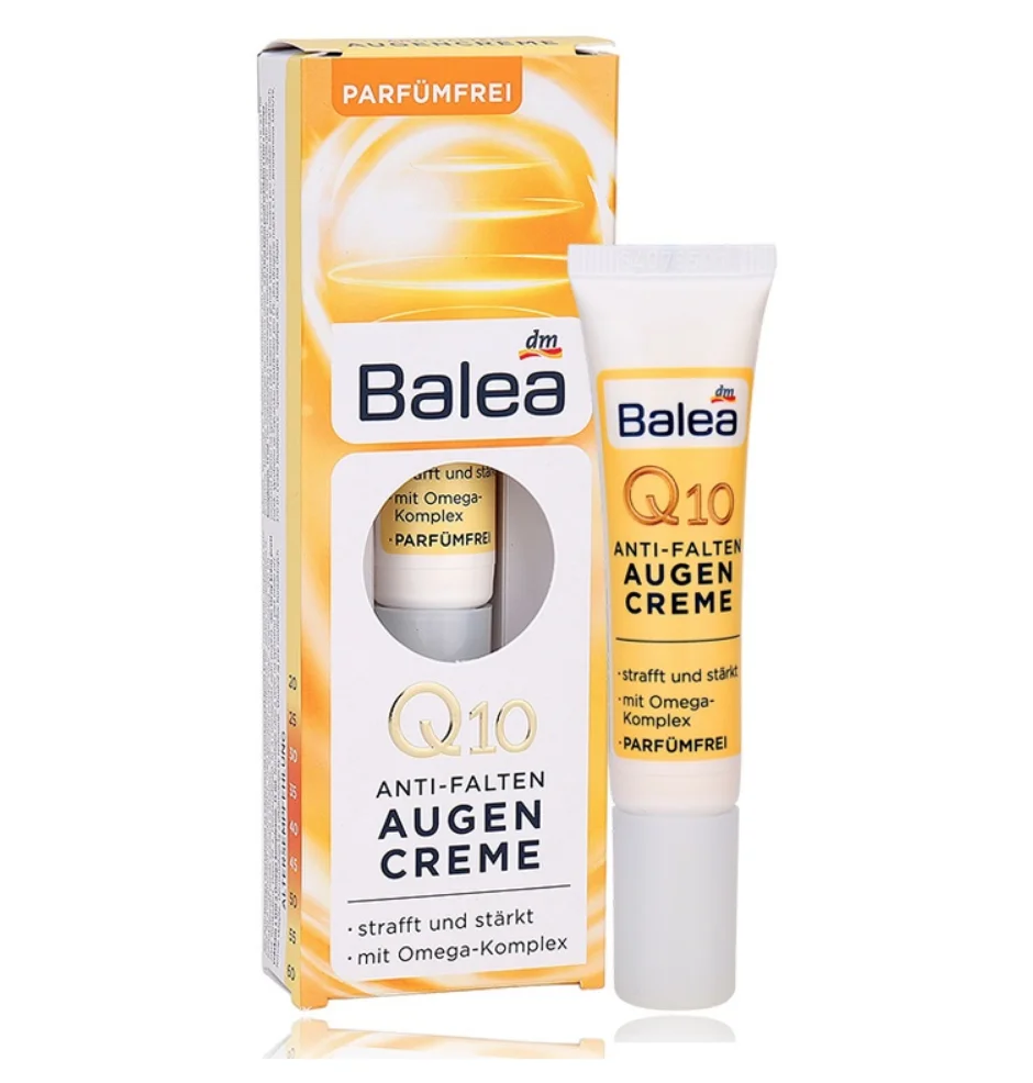 

Original Germany Balea Q10 Omega Complex ANTI AGING Anti-Wrinkle Eye Cream tightens eye skin fight swelling dark circles