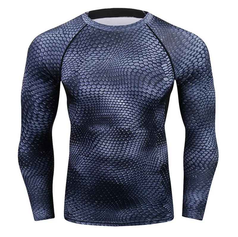 Men Quick Dry Compression Long Johns 3d Two Piece Set Fitness Winter Male Spring Autumn Sporting Runs Workout Thermal Underwear - Цвет: ZLY0103-YC