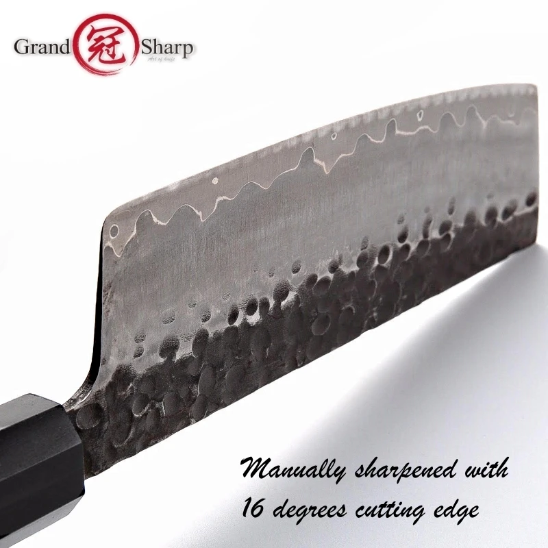 Ножи накири ручной работы из японской углеродистой нержавеющей стали