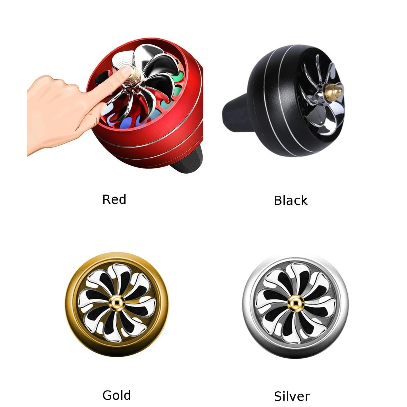 Портативный автомобильный ароматизатор на клипсе освежитель воздуха