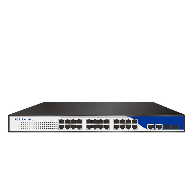 HY5 силовой штырь IEEE802.3af/at активный poe коммутатор 24 порта 1U 19 &quotrack mount источник