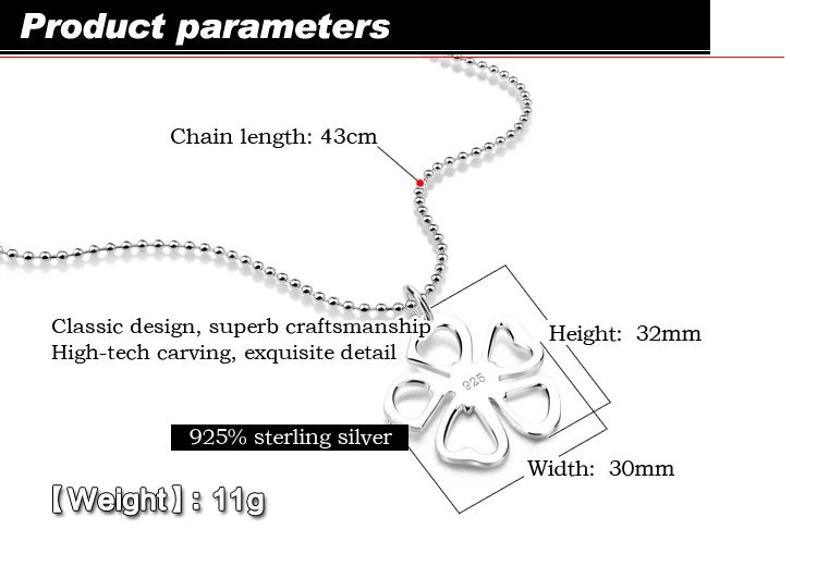 Красивая подвеска из стерлингового серебра сливы твердая 925 Серебряная Длинная