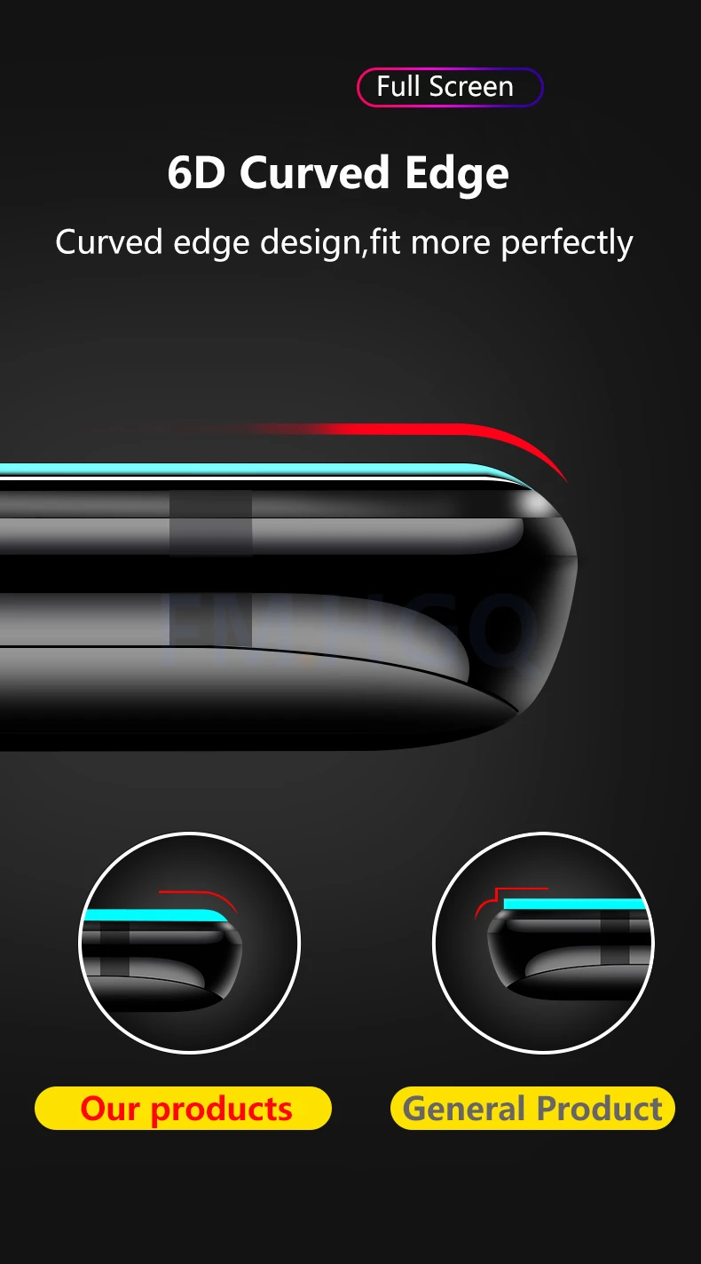 FM. HGQ полное закаленное стекло для Oneplus 6T 6 5T 5 Защита экрана 9H анти Blu-Ray закаленное стекло для Oneplus6t 6 5t 5 стекло