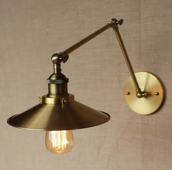 Retro Loft Edison Wall Sconce with Long Arm - Vintage Wall Light Fixtures - Industrial Wall Lamp for Home Lighting image 3