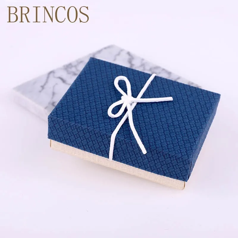 9x7x3cm 1 1 шт. квадратный шкатулка для ювелирных изделий обручение кольцо для серьги цепочки и ожерелья браслет Подарочная коробка-дисплей держатель черный, красный, белый темно - Цвет: 9x7x3cm 1