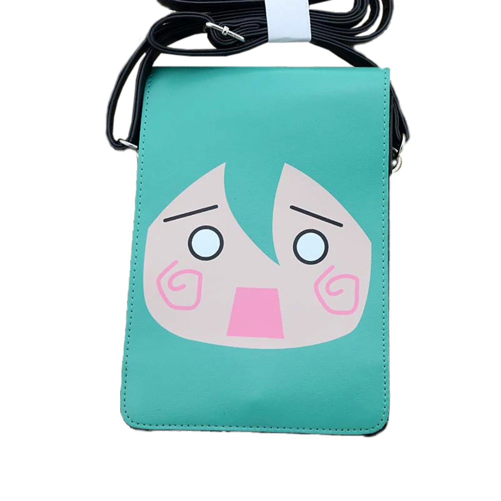 E Mell Vocaloid Miku Black Rock Shoot BRS Detective Conan Death Note Natsume Yuujinchou RE Zero PU Сумка для сообщений