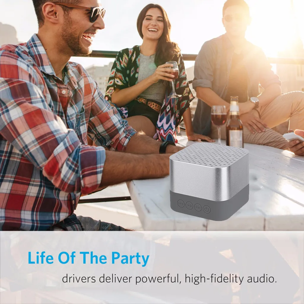 VOBERRY новинка 2019 мини HIFI портативный беспроводной bluetooth-динамик стереозвук TF