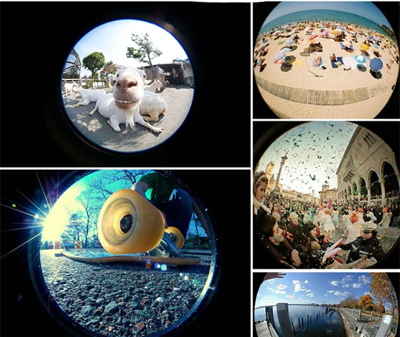 Универсальные Объективы для мобильных телефонов 3 в 1 Fisheye объектив iphone 6s 5s samsung s5