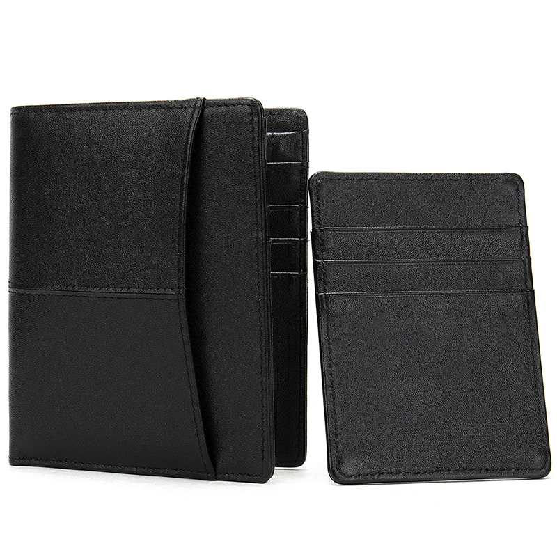 Бумажник WESTAL мужской из натуральной кожи Кошелек Съемный Короткий держатель для