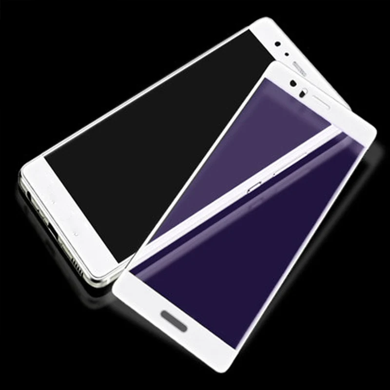 Золотисто белое ультратонкое закаленное стекло 9H для Huawei P9plus P 9 plus P9 полное