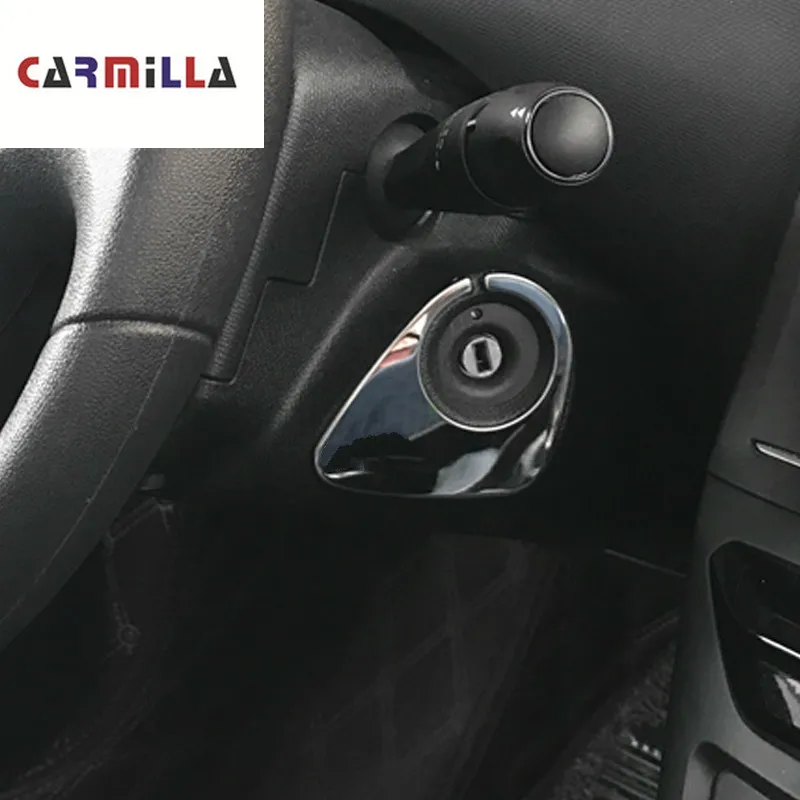 

Car Ignition Key Ring Protection Cover Folded Key Hole Circle Trim Sticker Fit for Peugeot 308 308S 408 2016 - 2019 Accessories