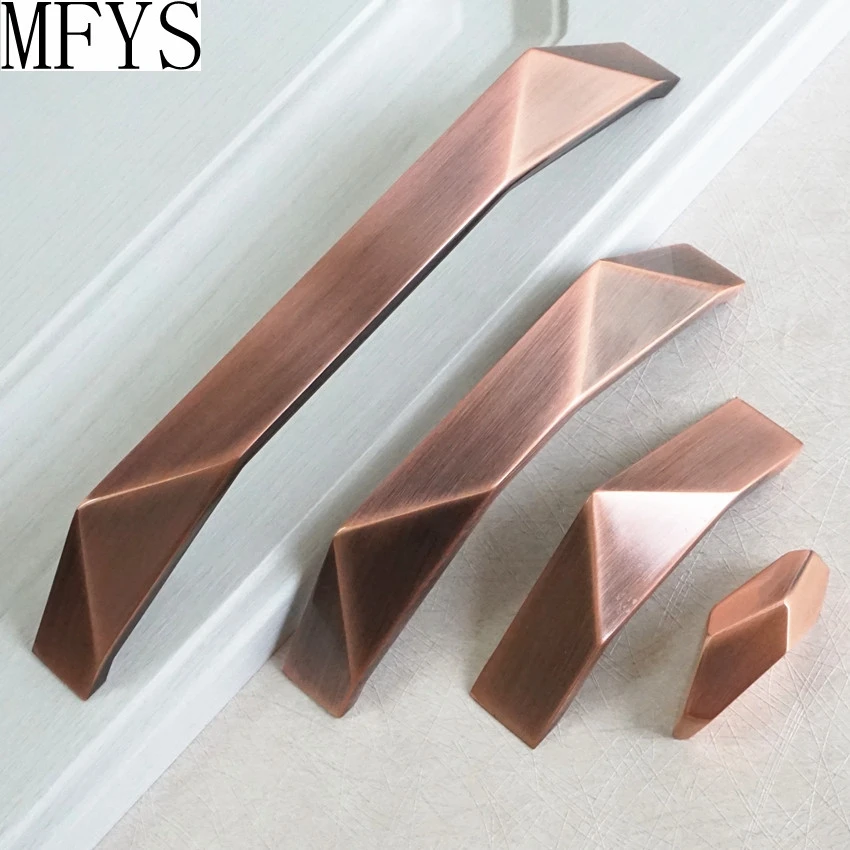 Ручки для шкафа из цинкового сплава MFYS дверная ручка комода ящика винного