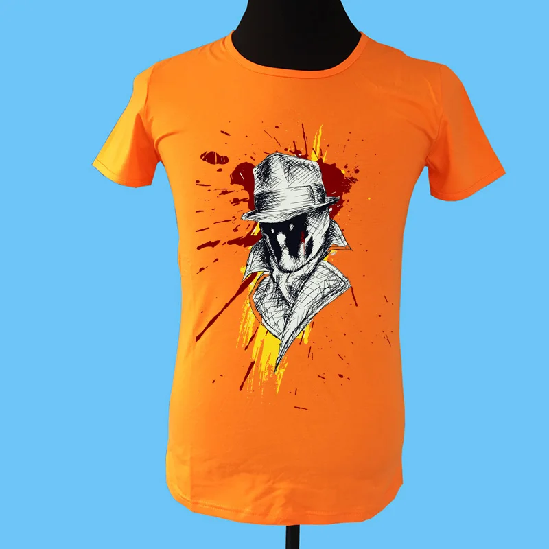 Бренд seesterer Мужская одежда футболка 100% хлопок с коротким рукавом DC comics superhero Watchmen