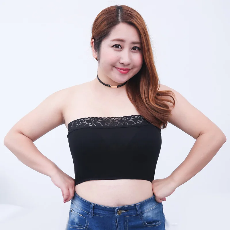 Сексуальный женский Топ без бретелек укороченный Бюстгальтер бандо интимная