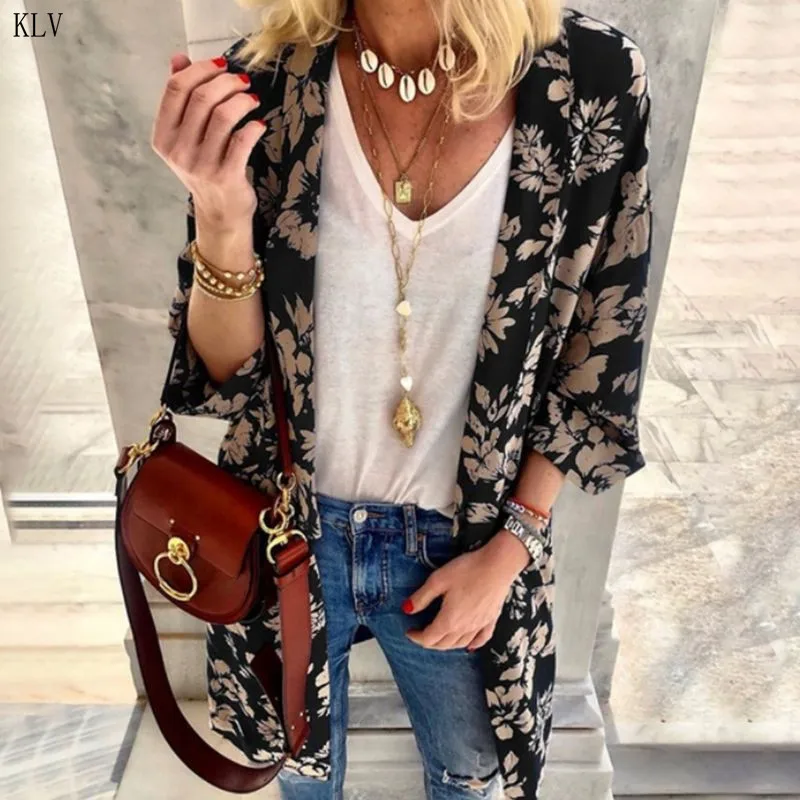 Женский кардиган кимоно с рукавами летучая мышь винтажная блузка цветочным