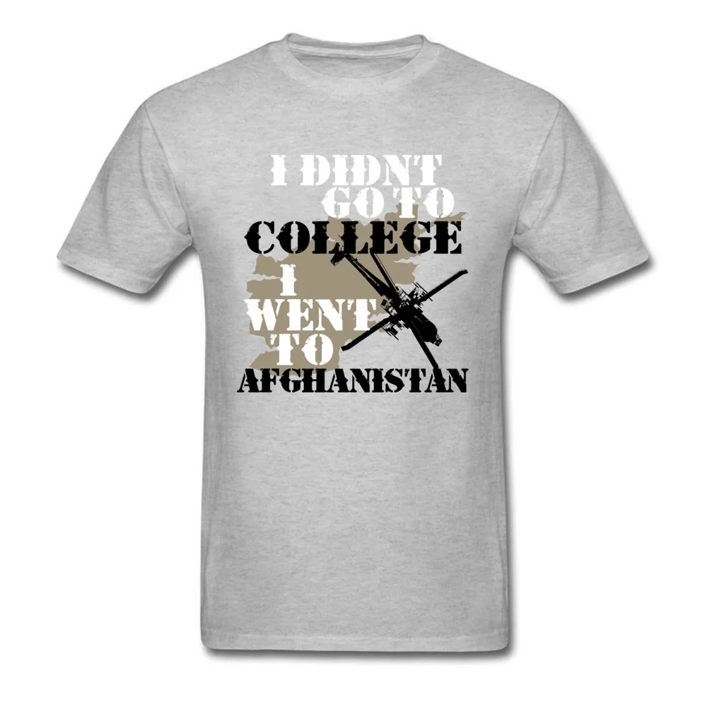 Я не учился в колледж я армейской армии Футболка мужская футболка с вертолетом