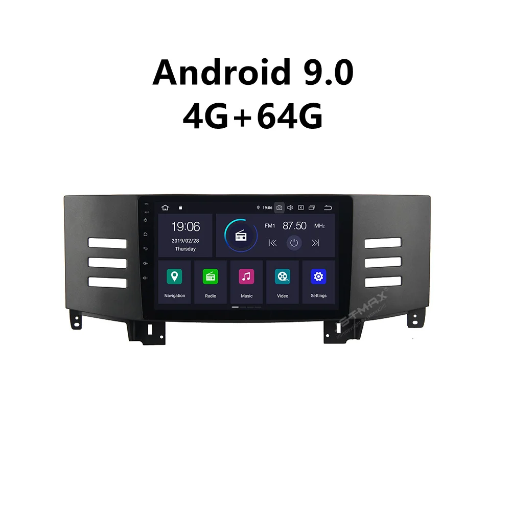 Автомагнитола JSTMAX 9 дюймов Android 0 4 Гб + 64 ГБ ISP стерео плеер для Toyota Reiz Mark X 2005-2009 DSP