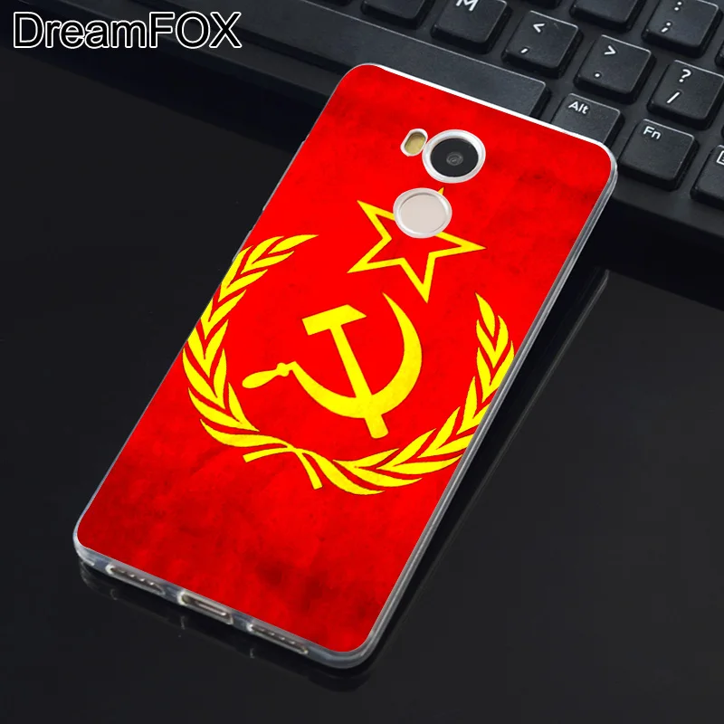 DREAMFOX M137 Мягкий силиконовый чехол из ТПУ с национальным флагом в советском стиле