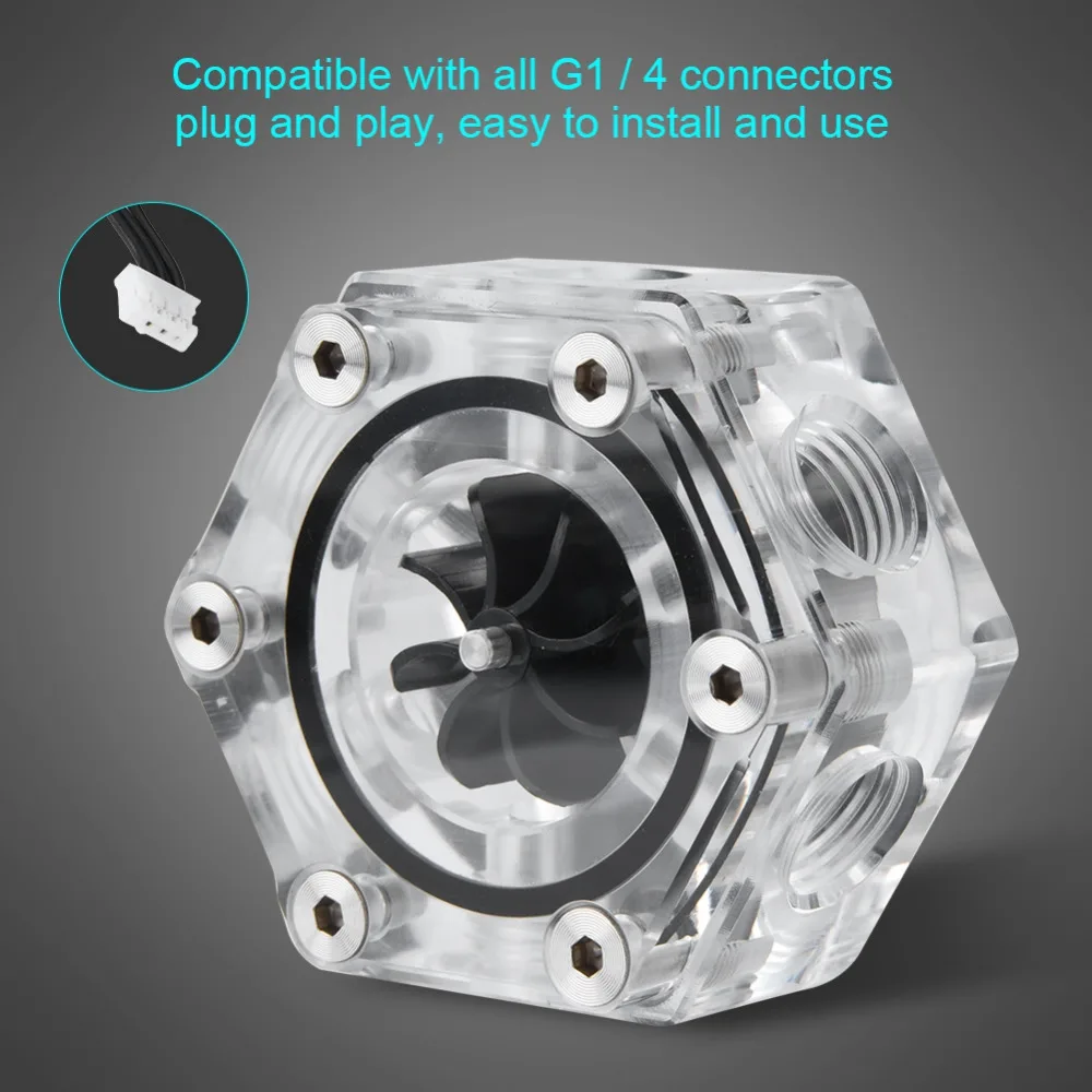 Акриловая система охлаждения жидкости для компьютера 6 способов резьба G1/4 с