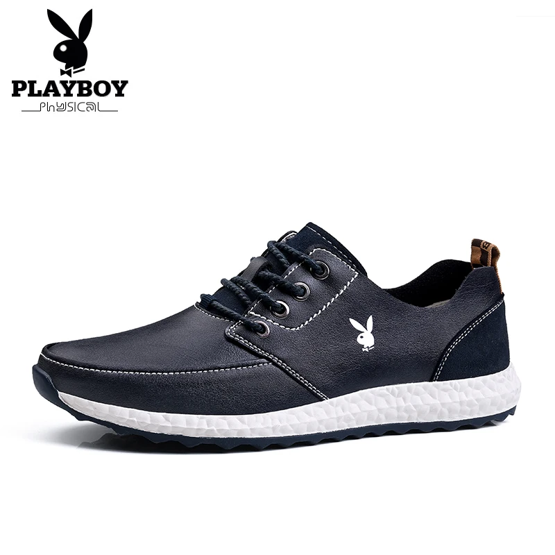 PLAYBOY/новинка года; модная мужская обувь из натуральной кожи; мужская повседневная обувь; Роскошная брендовая кожаная обувь для мужчин