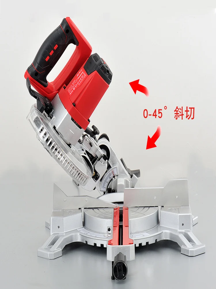 10 дюймов rod miter saw Multi-function режущий станок Saw алюминиевая машина oblique 45 градусов Алюминиевый профиль алюминиевый сплав