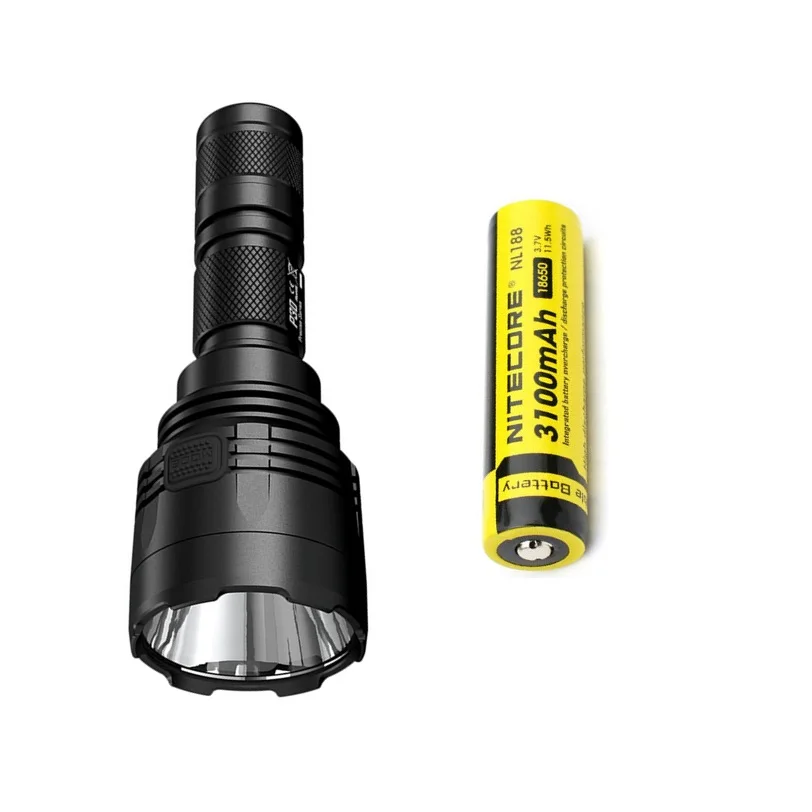 NITECORE P30 5 режимов CREE XP-L HI V3 светодиодный max.1000LM светодиодный вспышка светильник с большим радиусом 618 м светодиодный охотничий фонарь Поиск СВЕТОДИОДНЫЙ светильник - Испускаемый цвет: 3100 mah