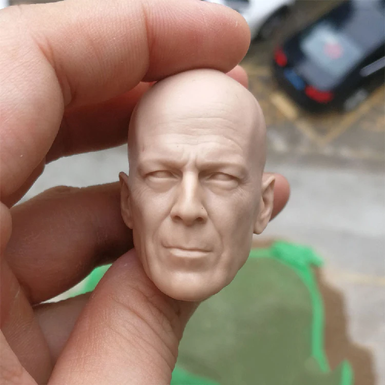 

1/6 Bruce Willis Unpainted Head for 12''Action Figures Bodies Toys