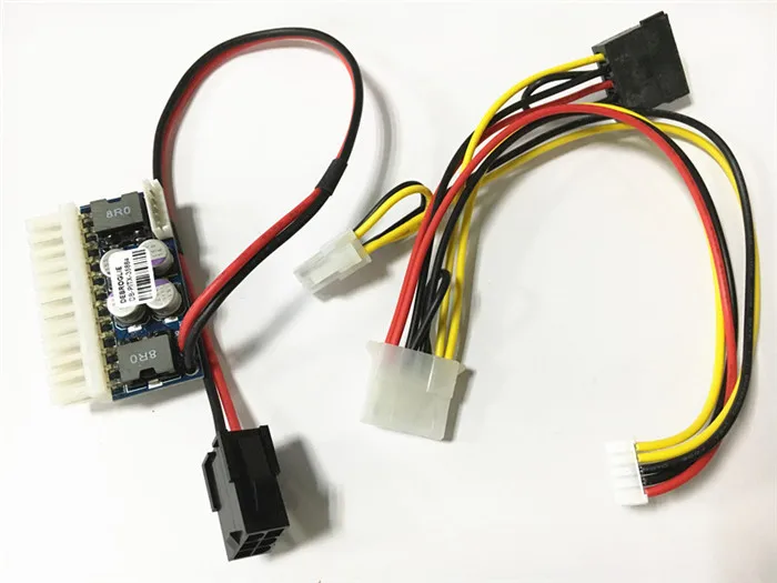 PCI E 6 контактный вход Φ 160 Вт 250 24 модуль питания Swithc Pico PSU Car Auto Mini ITX