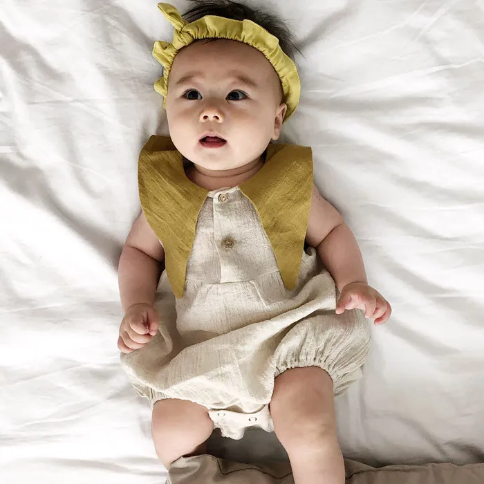 Новинка 2020 летняя одежда для младенцев комбинезоны новорожденных в Корейском