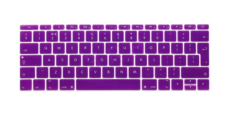 2017 ЕС раскладка английская клавиатура обложка кожа для нового Macbook Mac Pro 13 &quotA1708 Non