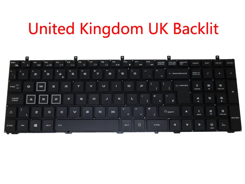 UK backlit Клавиатура для ноутбука Quanta NL8 с подсветкой английский США Великобритания японский JP AENL8E00010 MP-13H83USJ9202 NL8E - Цвет: UK backlit