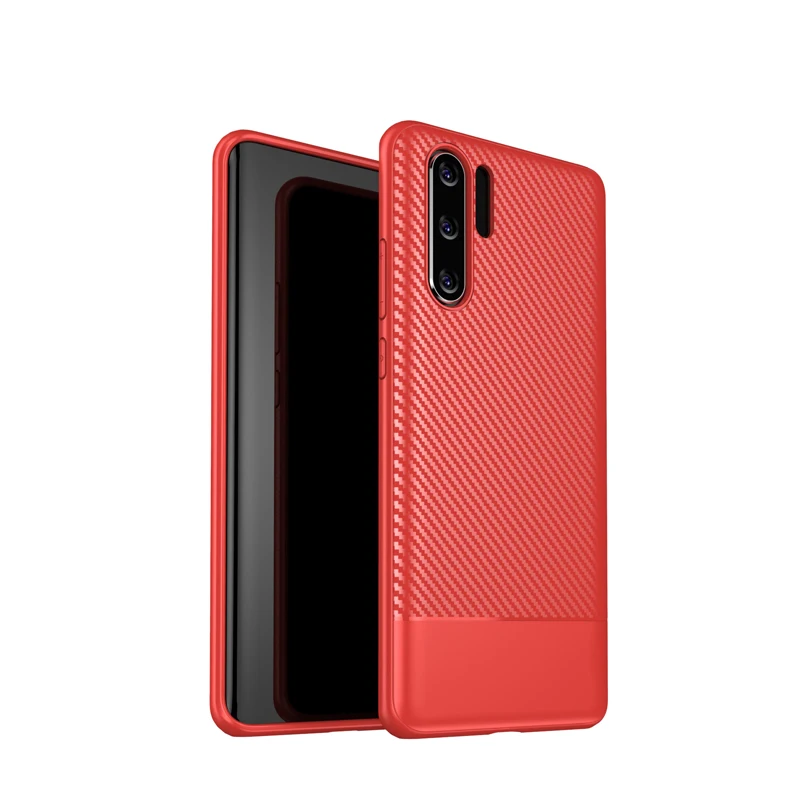 Чехол для телефона из углеродного волокна мягкий чехол ТПУ Huawei P30 Pro силиконовый