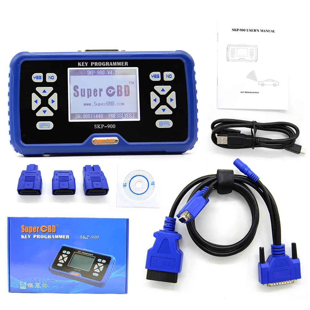Автомобильный ключ программист слесарный инструмент супер OBD SKP 900 Ручной OBD2