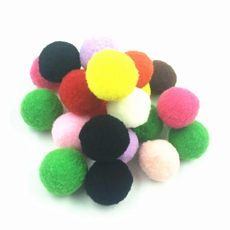 100 Шт. помпон цвета смешивания Плюшевые Искусственные Цветы DIY помпоны pon pom poms мяч