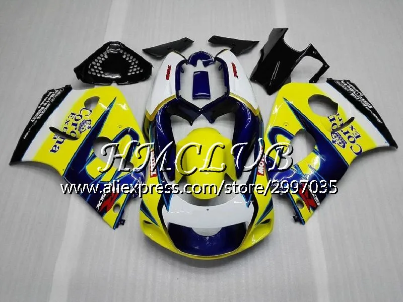 No. 12 Майка для Suzuki srad GSXR600 1996 1997 1998 1999 2000 24HC образования легкой пены. 3 GSX-R600 GSXR 750 600 GSXR750 96 97 98 99 00 фабрики голубой обтекатель - Цвет: No. 12