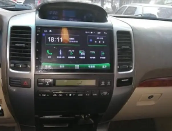 Carplay Android 10,0 автомобильный dvd 4+ 64G мультимедийный плеер для Toyota Prado 120 Land Cruiser 2004-2009 Автомобильная магнитола