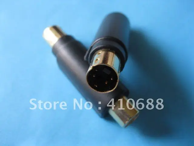 Преобразователь RCA Мама в Mini 4 pin DIN Plug S Video папа позолоченный 5 шт.|rca cable speaker wire|rca to