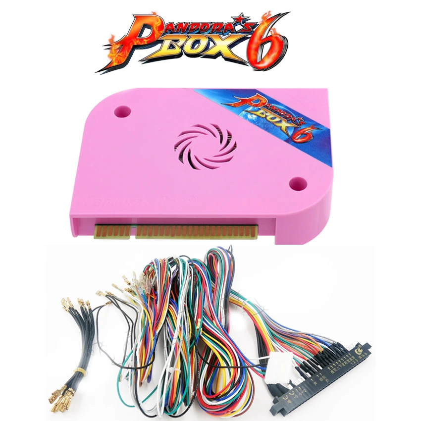 Pandora box 6 1300 в 1 картридж для аркадной игры jamma мульти-плата с проводка harness suppor CGA/CRT
