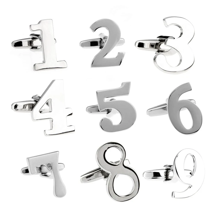 Мужские Запонки с арабскими цифрами медный материал номер четыре