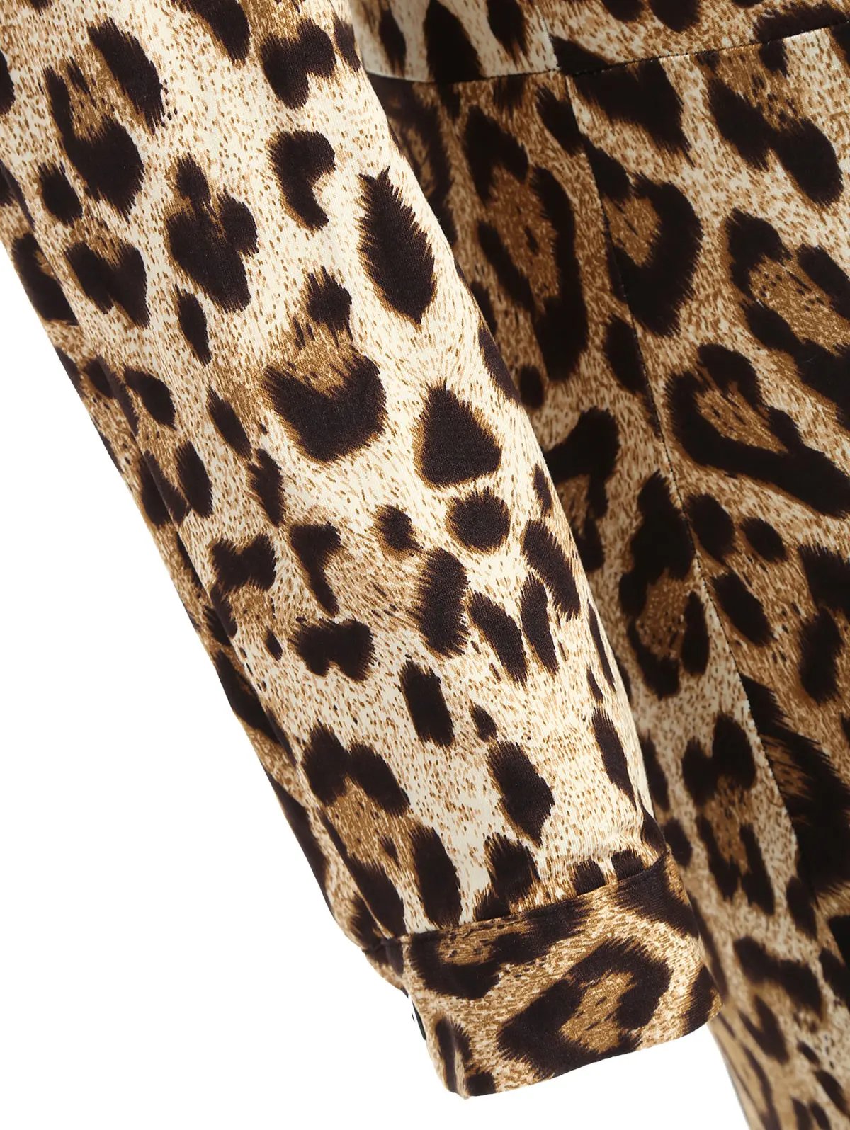 Женское леопардовое платье с длинным рукавом и V образным вырезом|Женские платья|