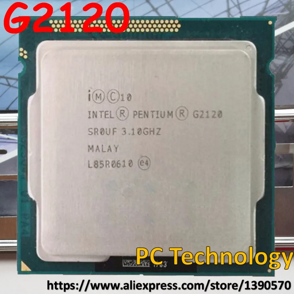 Оригинальный процессор Intel PENTIUM G2120 G 2120 3 1 ГГц м LGA1155 55 Вт настольный двухъядерный