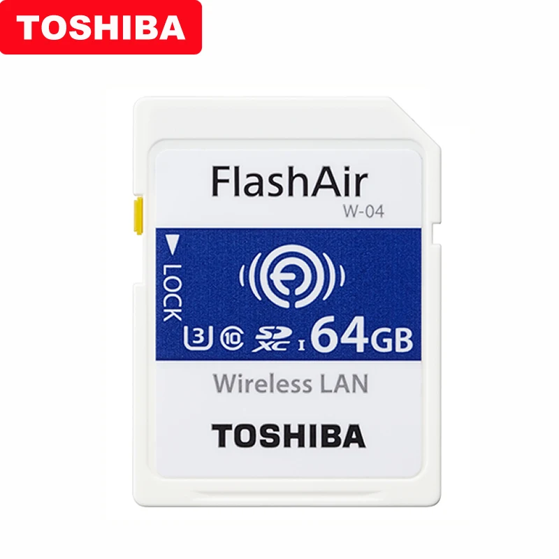 TOSHIBA Flash Air W 04 карта памяти 32 Гб 64 WIFI SD 90 МБ/с./с Беспроводная LAN Карта Tarjeta sd Carte для